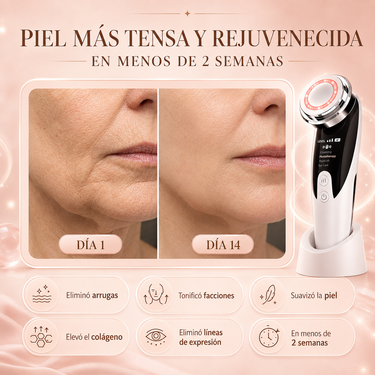 Masajeador Antiarrugas GlowFacial Pro