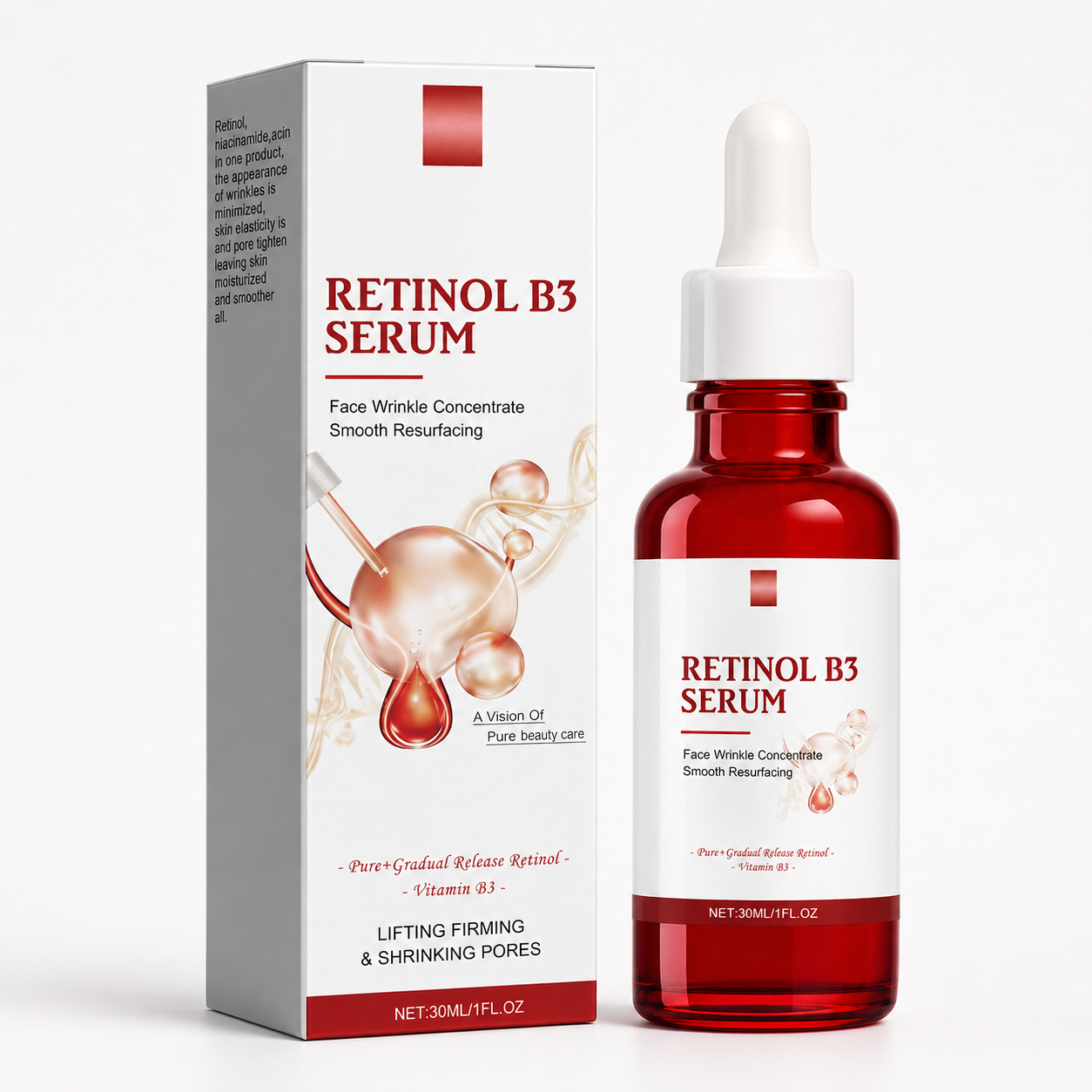 Combo Renueva 3 Serums - HYALURONIC + VIT C + VIT B3
